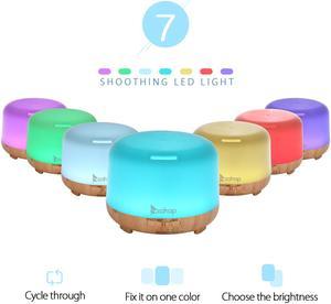450ml 7 Color Ultrasonic Aromatherapy Aroma Essential Oil Diffuser Air Humidifier