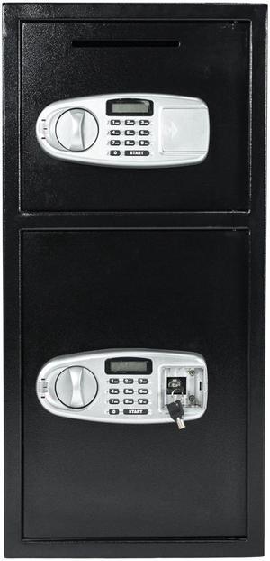 30.5" Large Double Digital Iron Safe Box Keypad Lock Home Office Hotel Gun Cash