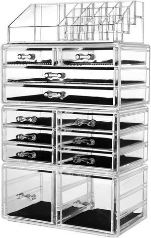  SESENO. 12 Pack Shoe Storage Boxes, Clear Plastic Stackable Shoe  Organizer Bins, Drawer Type Front Opening Shoe Holder Containers : Home &  Kitchen