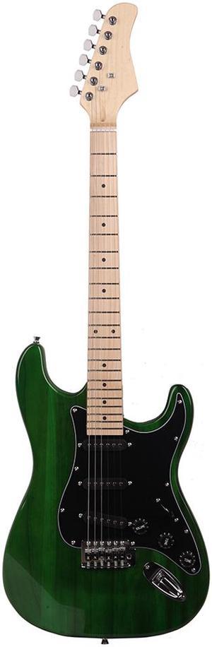 New Beginner Green Electric Guitar Kit with Amp & Accessories