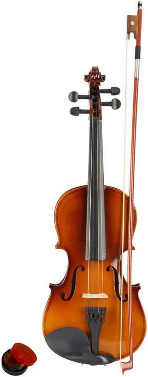 3/4 Size Acoustic Violin Fiddle Set + Case Bow Rosin for Students Beginners