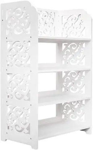 4 Tier Home Storage Organizer Standing Shoe Rack Shelf Cabinet Display Unit