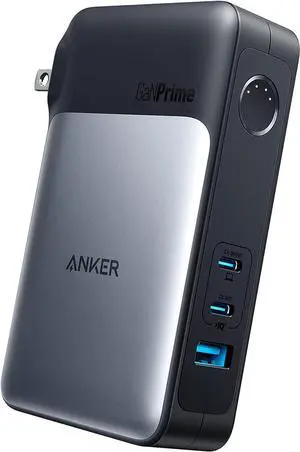 GaNPrime Power Bank 2-in-1 Portable Charger 10 000mAh 30W USB-C Battery Pack with 65W Wall Charger Works for iPhone 15/15 Plus/15 Pro/15 Pro Max/14/13  Pixel MacBook