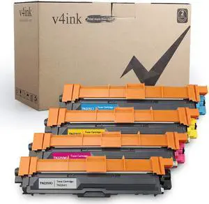 V4INK 4 Pack New Replacement for Brother TN221 TN225 TN-221 TN-225 MFC-9130CW MFC 9130CW 9330CDW Toner Cartridge for HL-3170CDW HL 3170CDW 3140CW MFC-9330CDW MFC-9340CDW MFC 9340CDW HL-3140CW