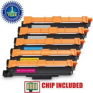 5PK TN223 TN227 Toner Cartridge For Brother HL-L3210CW, HL-L3230CDW, HL-L3270CDW, HL-L3290CDW, MFC-L3710CW, MFC-L3750CDW, MFC-L3770CDW