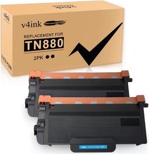 v4ink 2-Packs Super High Yield Compatible Toner Cartridge Replacement for Brother TN880 TN-880 to use with HLL6200DW HLL6200DWT MFCL6700DW HLL6250DW HLL6300DW HLL6400DW MFCL6750DW L6800DW L6900DW