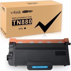 v4ink 1-Pack Super High Yield Compatible Toner Cartridge Replacement for Brother TN880 TN-880 to use with HLL6200DW HLL6200DWT MFCL6700DW HLL6250DW HLL6300DW HLL6400DW MFCL6750DW L6800DW L6900DW