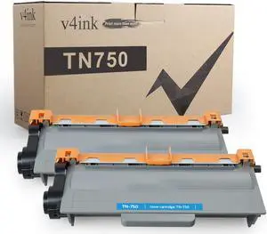 V4INK 2-Pack Compatible Toner Cartridge Replacement for Brother TN750 TN720 High Yield Toner Cartridge for Brother hl-5470dw hl-5470dwt mfc-8710dw mfc-8950dw mfc-8910dw dcp-8110dn dcp-8150dn Printer