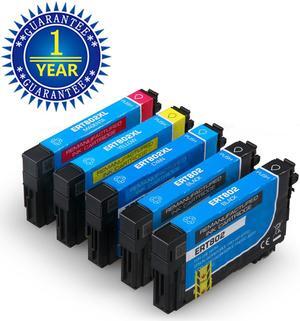 5PK 802 T802XL Ink Cartridges For Epson WorkForce Pro WF-4720 WF-4730 WF-4734 WF-4740 EC-4020 EC-4030 EC-4040 2KCMY