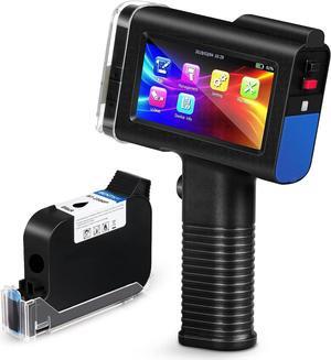 BENTSAI BT-HH6105B2 Handheld Inkjet Printer with 4.3 Inch HD LED Touch Screen Portable Handheld Printer for Label, Logo, Date, Code Text Number on Carton Wood Cloth Stone Pipe Plastic