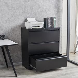3 Drawers Lateral File Cabinet Organizer with Lock for Hanging File Folders,Steel