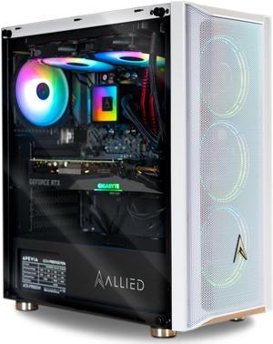 Allied Gaming Patriot Desktop PC: AMD Ryzen 9 5950X, GeForce RTX 3060 Ti 8GB, 32GB DDR4 3600MHz, 1TB PCIe NVMe SSD, X570 (WiFi) Motherboard, 800 Watt 80+ Gold Power Supply, WiFi Ready