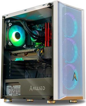 Allied Gaming Patriot Desktop PC: Intel Core i7-10700K, Nvidia Geforce RTX 3070, 16GB DDR4 3200MHz, 500GB PCIe NVMe SSD, B560M Motherboard, 750 Watt Power Supply, ARGB Fans, WiFi Ready