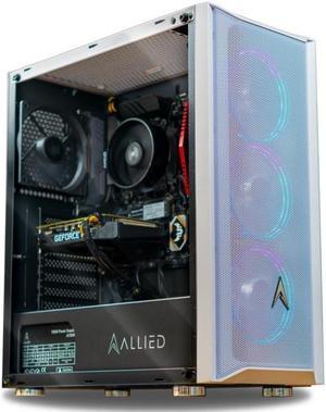 Allied Gaming Patriot Desktop PC: AMD Ryzen 5 3600, AMD Radeon RX 5700 XT, 16GB DDR4 3200MHz, 500GB PCIe NVMe SSD, B450M Motherboard, 750 Watt Power Supply, ARGB Fans, WiFi Ready