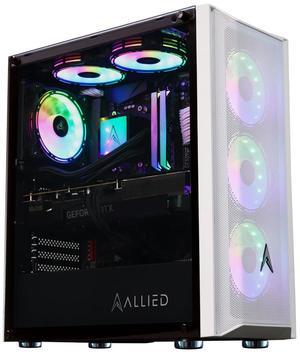 Allied Gaming Patriot Desktop PC: AMD Ryzen 7 5800X, AMD RX 5700 XT, 16GB DDR4 3200MHz, 1TB PCIe NVMe SSD, A520M Motherboard, 750 Watt Power Supply, ARGB Fans, WiFi Ready