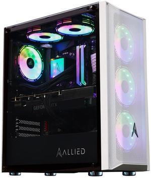 Allied Gaming Patriot Desktop PC: AMD Ryzen 5 2600, AMD Radeon RX 580, 16GB DDR4 3200MHz, 500GB PCIe NVMe SSD, B450M Motherboard, 750 Watt Power Supply, ARGB Fans, WiFi Ready AMD Ryzen 5 2600