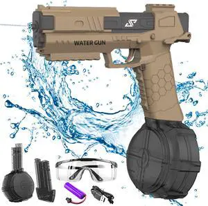 Electric Water Pistol for Adults and Children, Large Capacity Strongest Water Sprayer Summer Pool Beach Party Toy