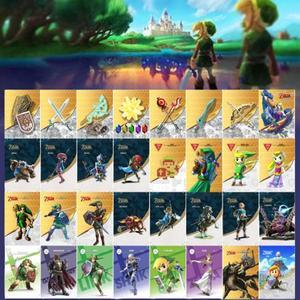 32PCS Legend of Zelda Amiibo Card, Mini Legend of Zelda NFC Tags Collection Card,Compatible with Switch, Switch Lite, Wii U and New 3DS Systems