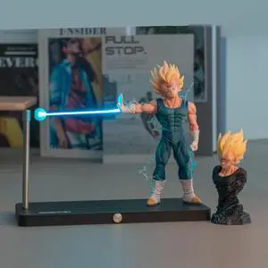 Dragon Ball Vegeta Wave Magnetic Light Lamp Model Ornament Anime Peripheral Toys Gifts