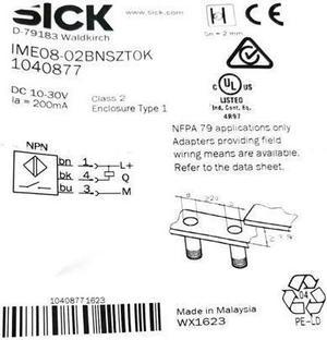 SICK IME08-02BNSZTOK Inductive proximity sensors ,NPN New