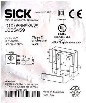 SICK IQ10-06NNSKW2S Inductive Proximity Sensors,NPN,New