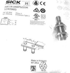 SICK IME18-08BPSZC0K Inductive Proximity Sensors,PNP,New