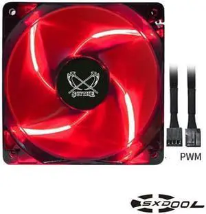 SC1225LED12M Scythe STB120 Red LED CPU fan 120mm PWM chassis fan SC1225LED12M Scythe STB120 Red LED CPU fan 120mm PWM chassis fan