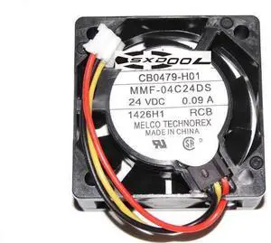 For inverter ABB FANUC server cooler Melco 4cm 4015 40*15mm MMF-04C24DS RCB CB0479-H01 24V 0.09A 3 Wires 3 Pins Case fan For inverter ABB FANUC server cooler Melco 4cm 4015 40*15mm MMF-04C24DS RCB CB0479-H01 24V 0.09A 3 Wires 3 Pins Case fan
