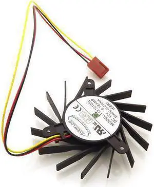 EVERFLOW T127010SL 12V 0.18A 3 wires 3 pins 15 baldes black frameless vga fan graphics card cooler f73mm EVERFLOW T127010SL 12V 0.18A 3 wires 3 pins 15 baldes black frameless vga fan graphics card cooler f73mm