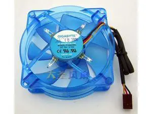 For GIGABYTE 8cm 80mm x 25mm Blue Glare LED Ball bearing Fan DC 12V 0.10A F128025DL For GIGABYTE 8cm 80mm x 25mm Blue Glare LED Ball bearing Fan DC 12V 0.10A F128025DL