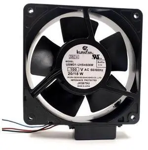 120mm AC 100V Metal Cooling Fan Ikura USMD1-UHS4506W 120X120X38mm 12cm 12038 20/18W High Tempreture Resistance 120mm AC 100V Metal Cooling Fan Ikura USMD1-UHS4506W 120X120X38mm 12cm 12038 20/18W High Tempreture Resistance