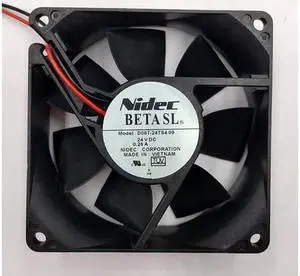 D08T-24TS4 09 24v 0.26A 8cm Nidec 8025 high air volume inverter chassis fan D08T-24TS4 09 24v 0.26A 8cm Nidec 8025 high air volume inverter chassis fan