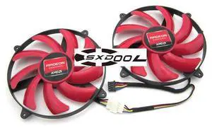 1 Pair ffor NTK FD7010H12S ultra-thin graphics card fan mounting Diameter 85mm 4-wire PWM fan 1 Pair ffor NTK FD7010H12S ultra-thin graphics card fan mounting Diameter 85mm 4-wire PWM fan