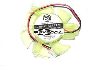 Power Logic PLD05010S12H 12V 0.2A 2 wires 2 pins vga fan graphics card cooler Power Logic PLD05010S12H 12V 0.2A 2 wires 2 pins vga fan graphics card cooler