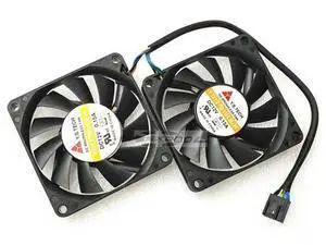 Y.S TECH 7010 7CM DAUL cooling fan 4-wire PWM speed regulation ultra-thin fan FD127010LB -H 12V 0.15A Y.S TECH 7010 7CM DAUL cooling fan 4-wire PWM speed regulation ultra-thin fan FD127010LB -H 12V 0.15A