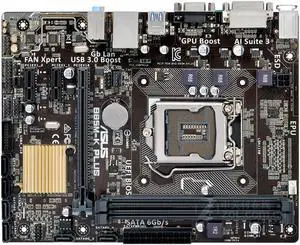 ASUS B85M-K PLUS LGA 1150 DDR3 16GB Micro ATX Motherboard