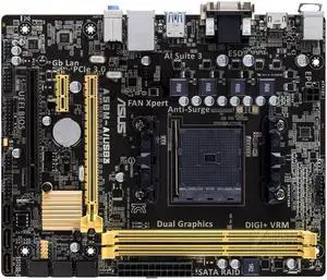 ASUS A58M-A/USB3 Socket FM2/FM2+ DDR3 32GB Micro ATX Motherboard