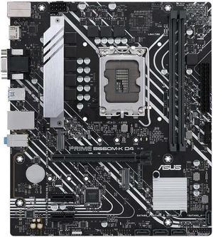 ASUS PRIME B660M-K D4 LGA 1700 DDR4 64GB Micro ATX Motherboard