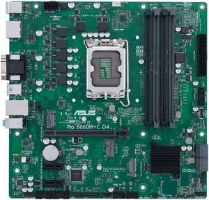 ASUS Pro B660M-C D4-CSM LGA 1700 DDR4 128GB Micro ATX Motherboard