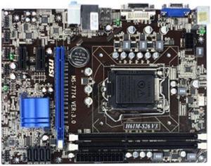 MSI H61M-S26 V6 Intel H61 LGA 1155 DDR3 16GB Micro ATX Motherboard