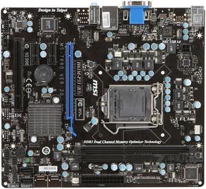 MSI H61M-P33(B3) Intel H61 LGA 1155 DDR3 16GB Micro ATX Motherboard