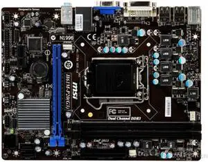 MSI H61M-P20(G3) Intel H61 LGA 1155 DDR3 16GB Micro ATX Motherboard