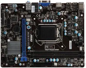MSI H61M-E33(G3) Intel H61 LGA 1155 DDR3 16GB Micro ATX Motherboard