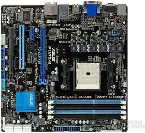 ASUS F1A75-M Socket FM1 DDR3 64GB Micro ATX Motherboard