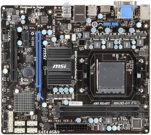 MSI 880GMS-E41(FX) AMD 880G Socket AM3/AM3+ DDR3 16GB Micro ATX Motherboard