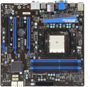 MSI A75MA-G55 AMD A75 Socket FM1 DDR3 32GB Micro ATX Motherboard