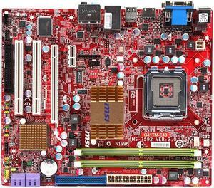 MSI G41TM-E43 Intel G41 LGA 775 DDR2 8GB Micro ATX Motherboard