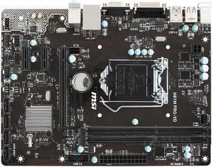 MSI H81M PRO-VD Intel H81 LGA 1150 DDR3 16GB Micro ATX Motherboard