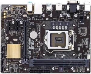 ASUS H81M-E R2.0 LGA 1150 DDR3 16GB Micro ATX Motherboard
