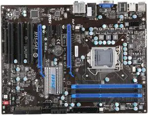 MSI H55-G43 Intel H55 LGA 1156 DDR3 16GB ATX Motherboard